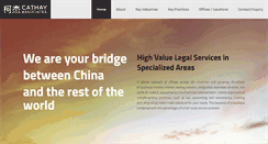 Desktop Screenshot of cathayassociates.com