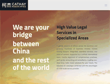 Tablet Screenshot of cathayassociates.com